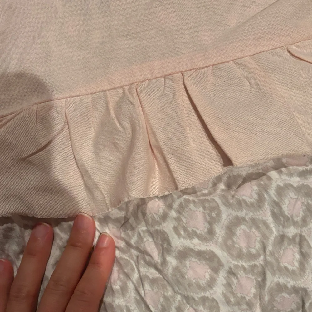 Restoration Hardware Pink and Gray Bedding Sheets